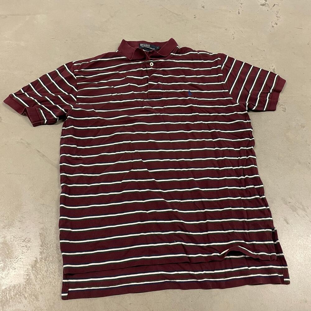 Vintage Y2K striped polo Ralph Lauren polo t-shirt